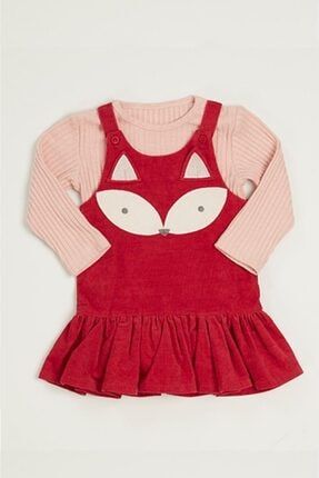 Wonder Kids Kız Bebek Vişne Renk 2'li Elbise Wk20aw2070 WK20AW2070
