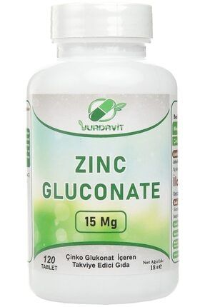 Çinko Glukonat 120 Tablet Zinc Gluconate CG001