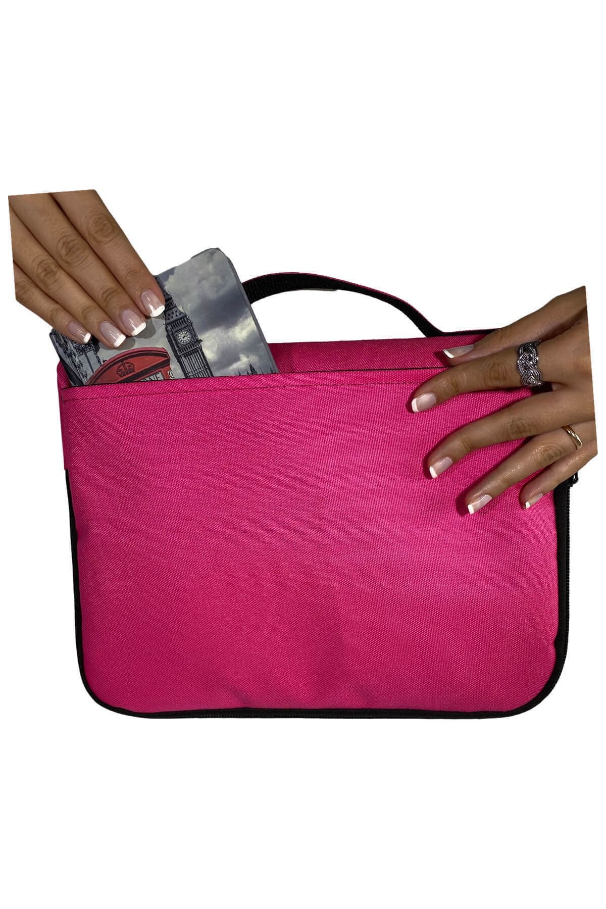 Moserini-Samsung Galaxy Tab A Sm-p580 10.1" Smart Compatible Slim Fuchsia Tablet Case 4