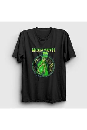 Unisex Siyah Shine Megadeth Tişört 66007tt