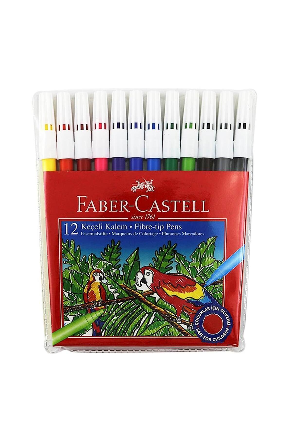 Faber Castell 12 Li Keçeli Kalem