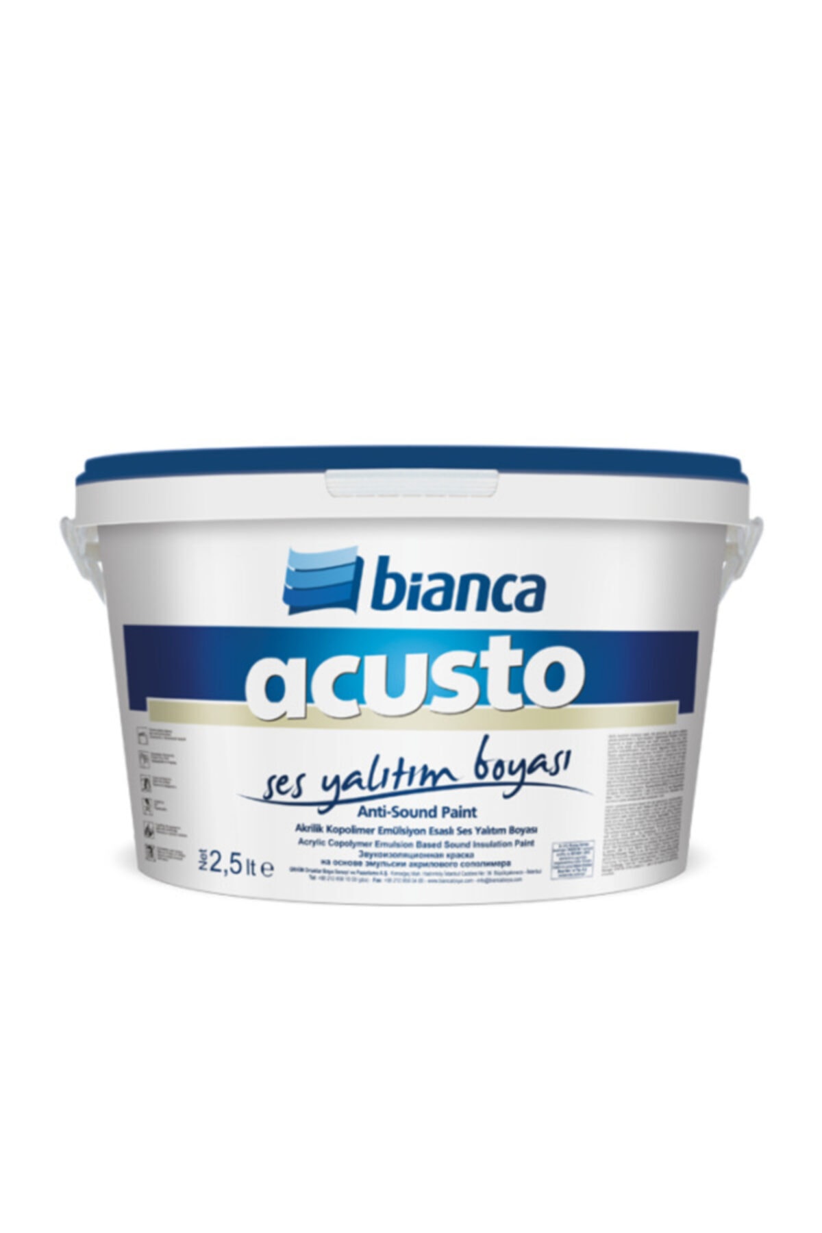 Acusto Sound Insulation Paint 2.5lt White