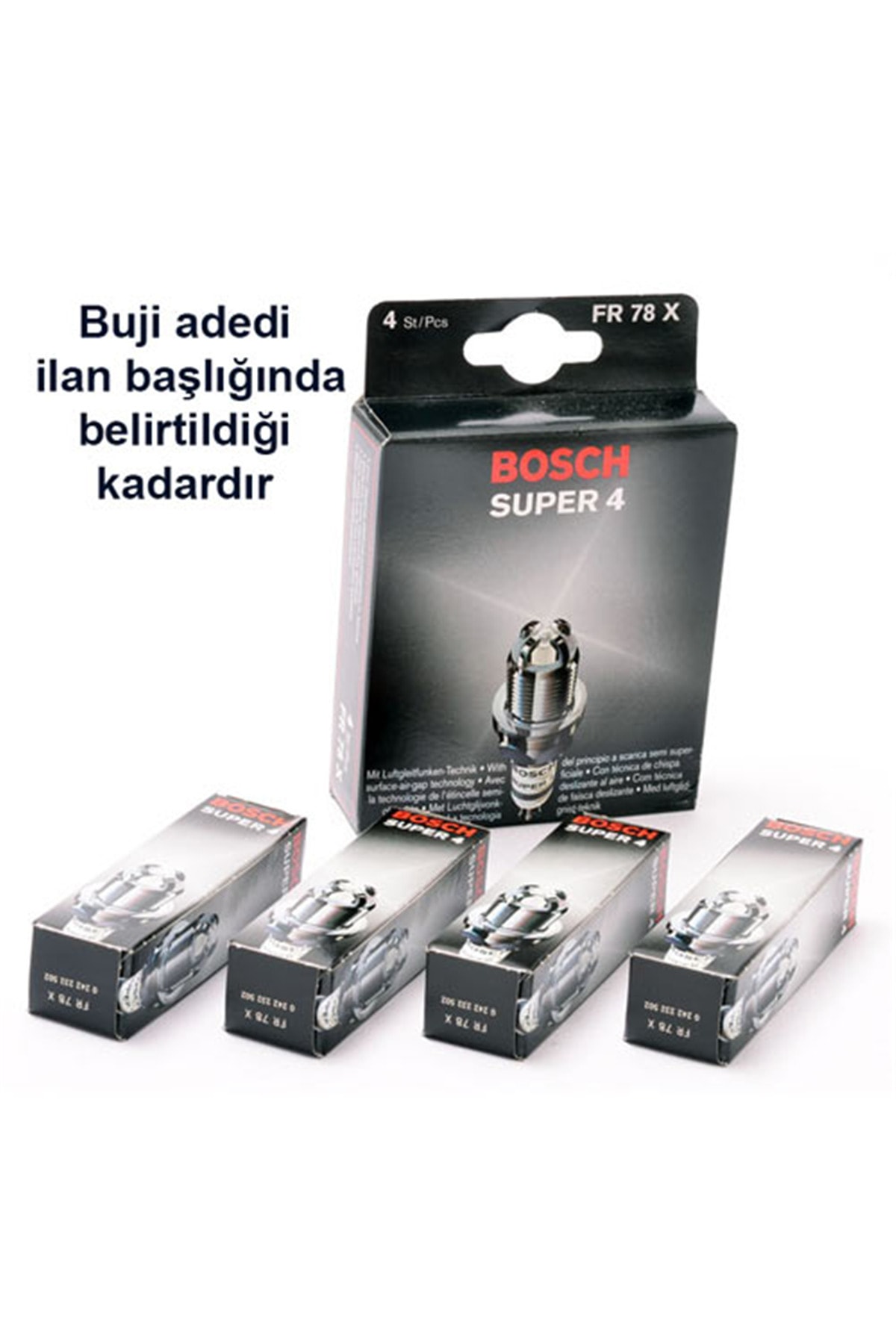 Bosch Toyota Rav4 2.0 1994-2000 4 Tırnak Buji 4 Adet