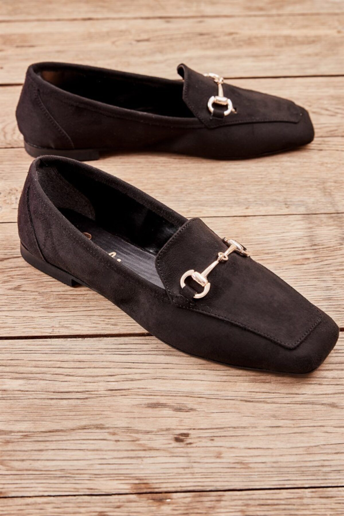 Siyah Süet Kadın Loafer L0544014165