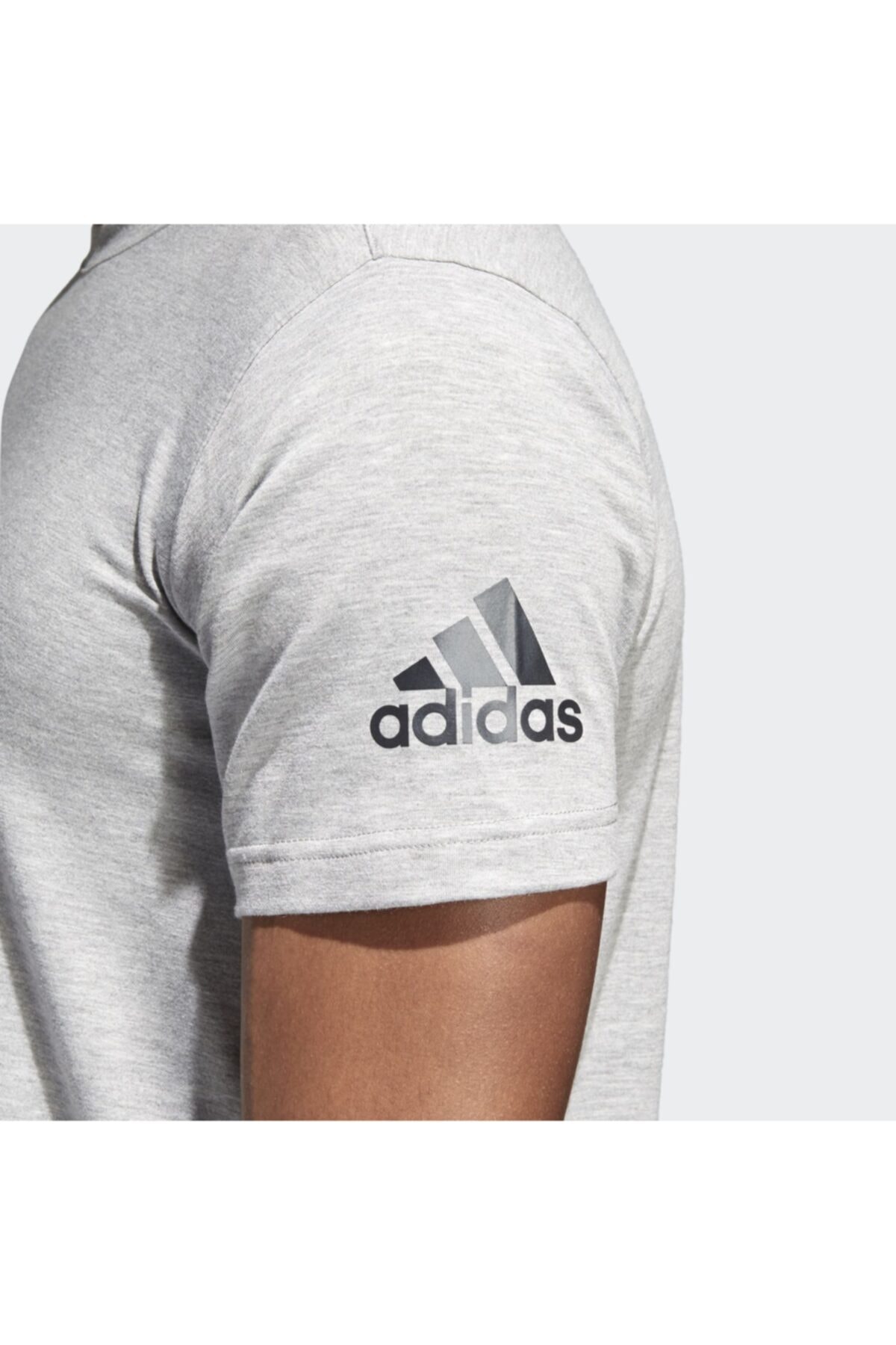 تیشرت مردانه خاکستری آدیداس | CE0884 اورجینال - تصویر 7