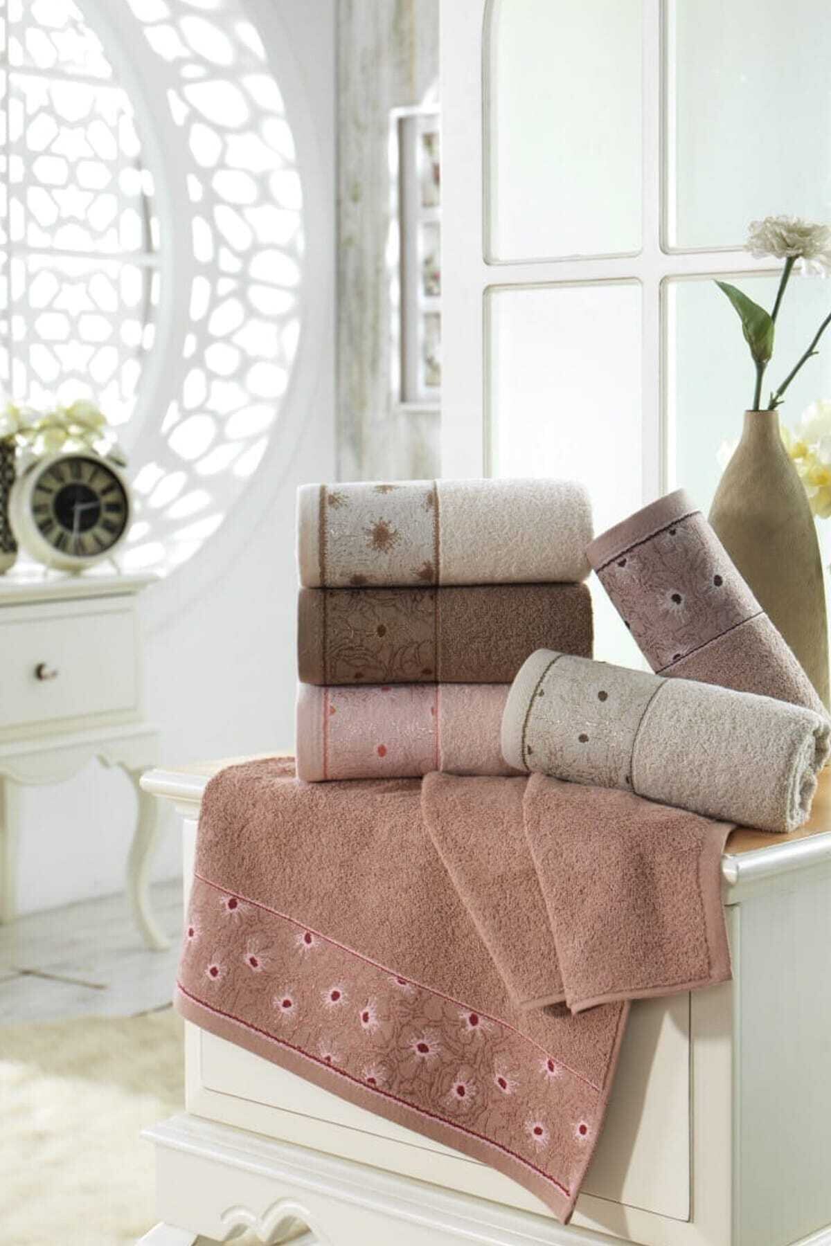 Şıkel-Purry Cotton 50x90cm Hand and Face Towel Set of 6 1