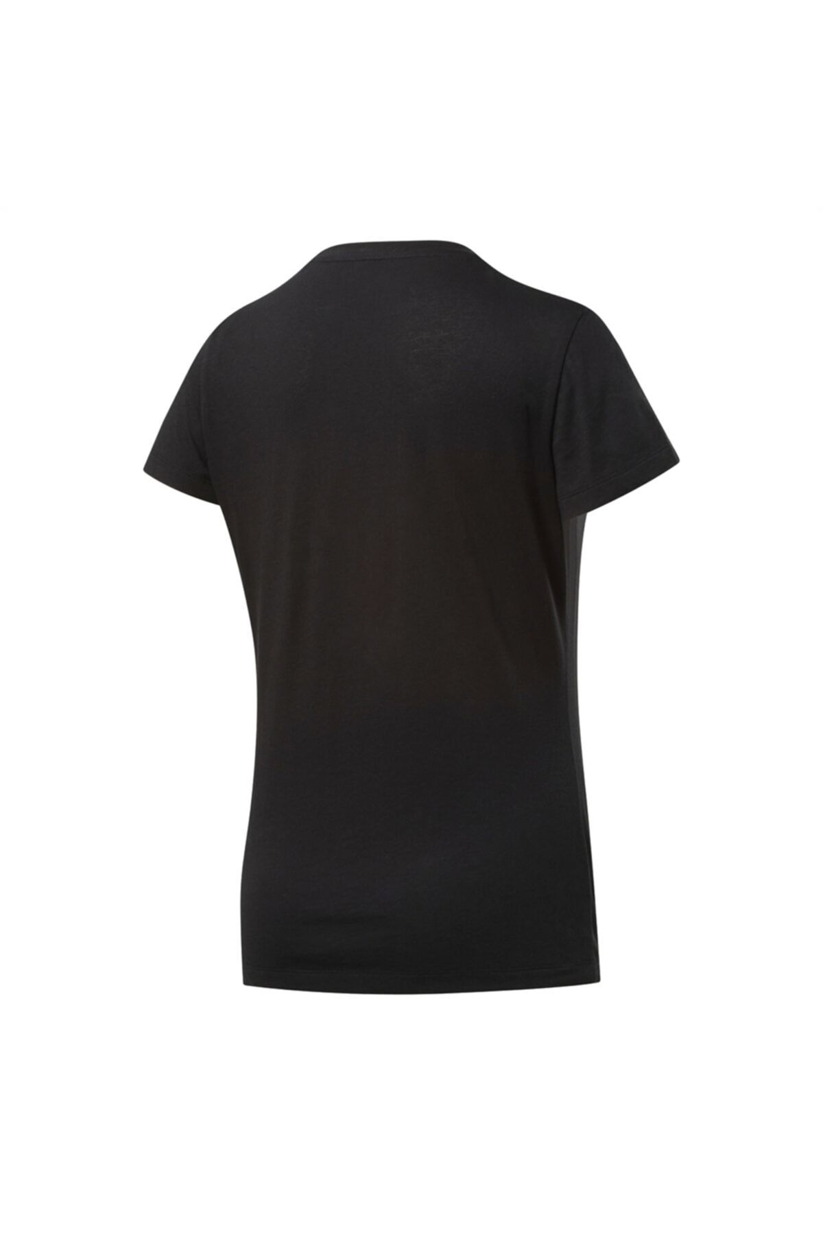 Reebok Te Graphic Tee-stack Logo Kadın Siyah Antrenman Tişört Fu2207 BY9388