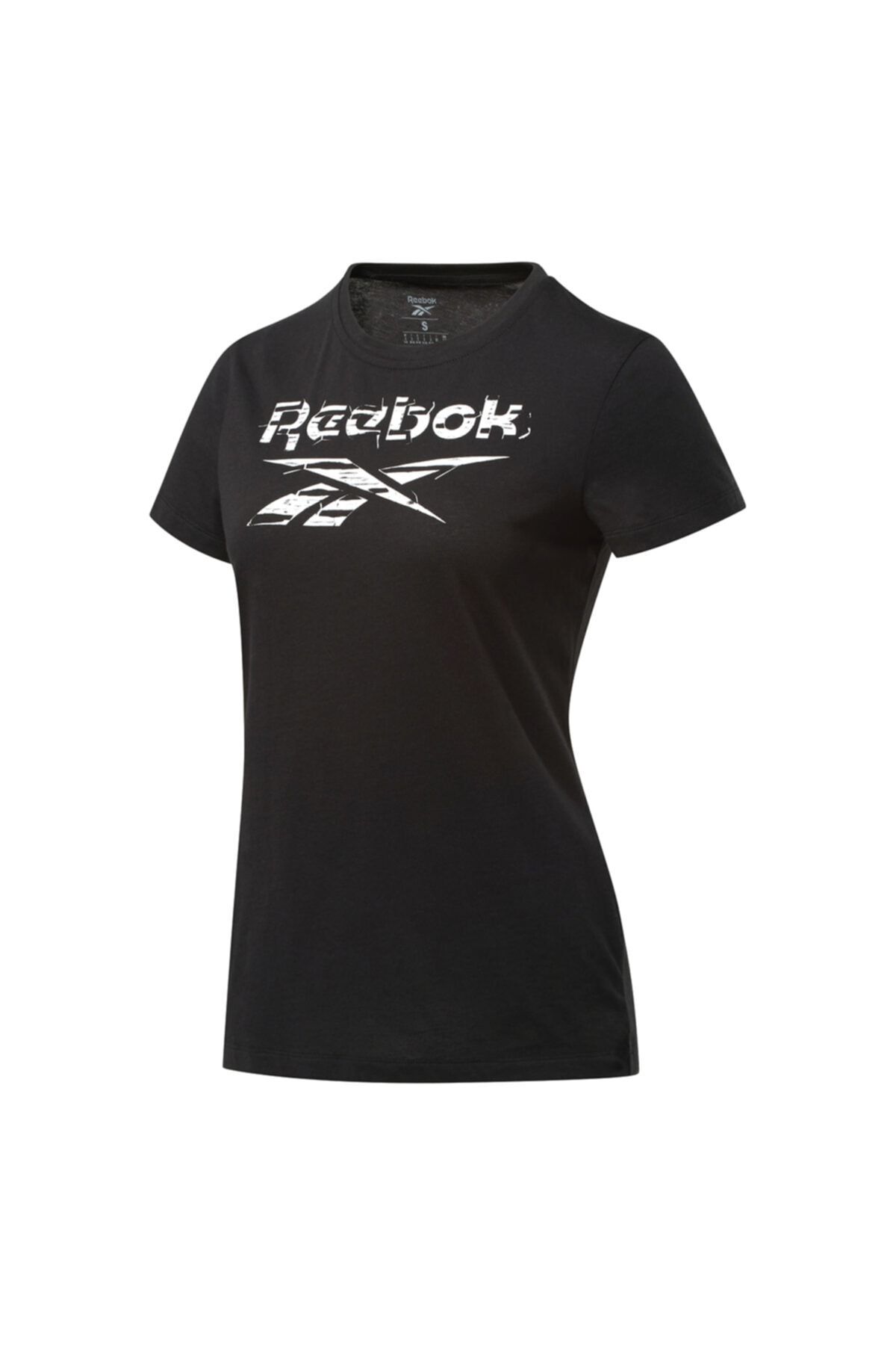 Reebok Te Graphic Tee-stack Logo Kadın Siyah Antrenman Tişört Fu2207 BY9388