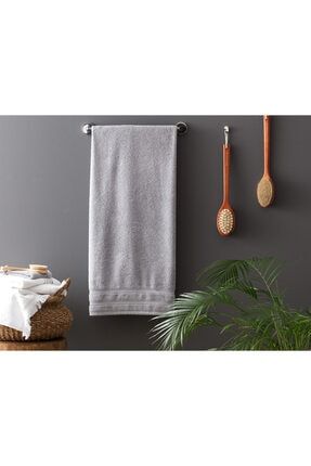 Ryella Armürlü Banyo Havlusu - Gri - 80x150 Cm HOT-01-8682116103176