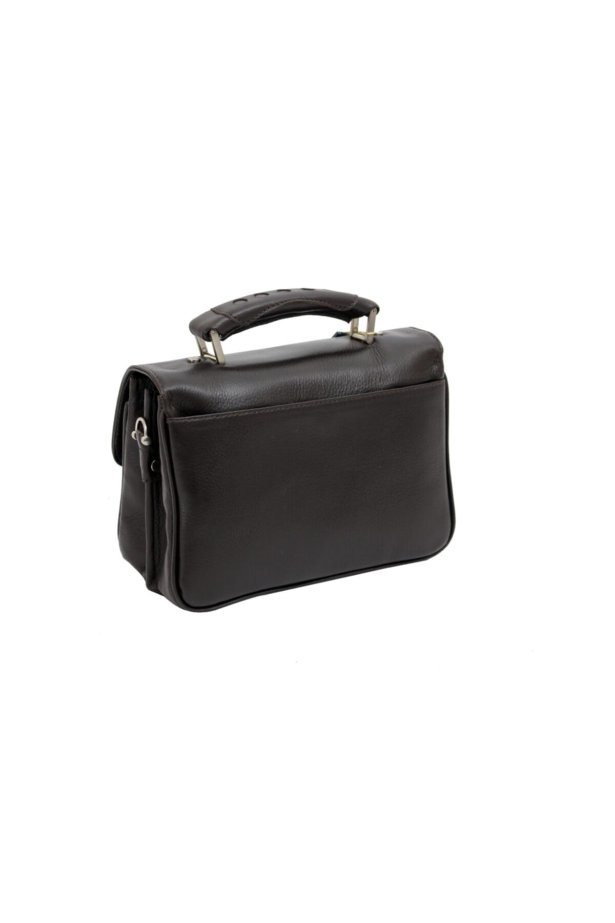 Gd 4824-kh Kahverengi Hakiki Deri Unisex Evrak Çantası