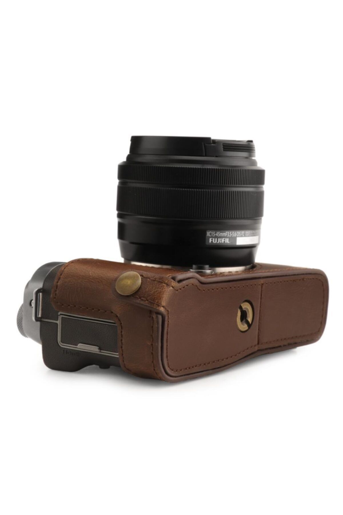 لوازم جانبی کیف چند رنگ مردانه و زنانه مورد دوربین چرمی مصنوعی سازگار با Fujifilm X A7 یک پایین MegaGear