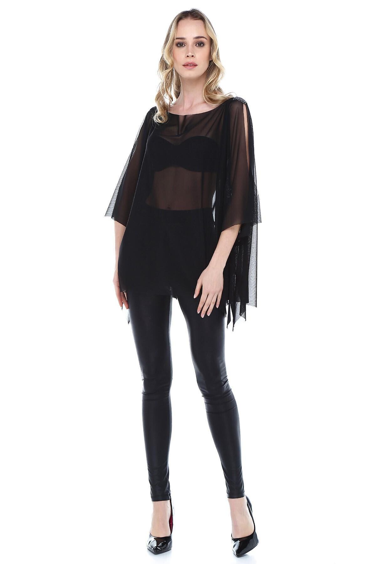 Quincey-Shoulder Detailed Tulle Tunic 2