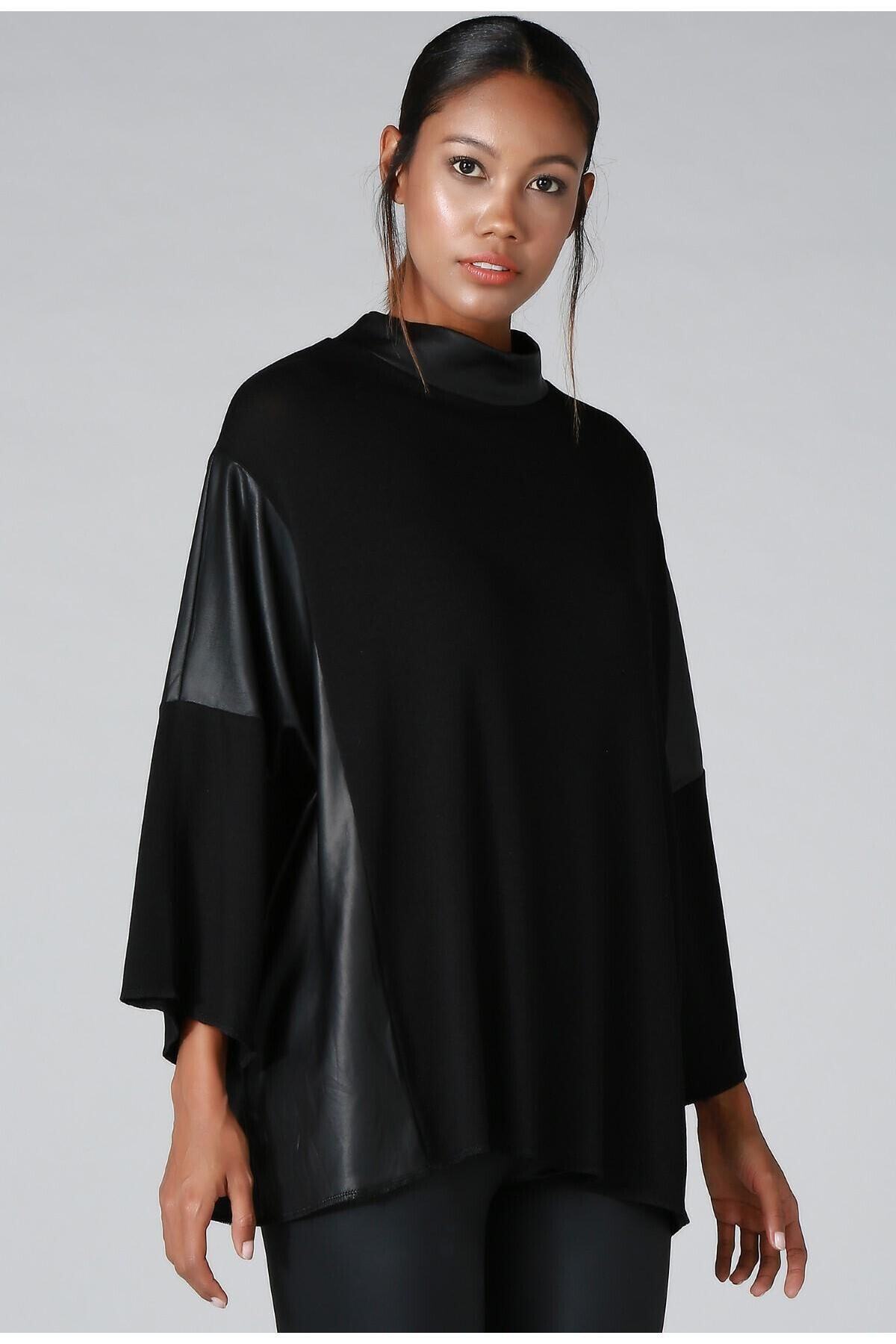 Quincey-Leather Detail Knitwear Sweater 4