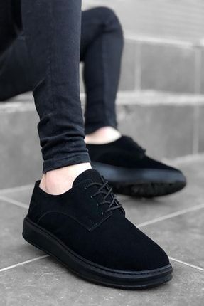 Klasik Siyah Süet Erkek Ayakkabı B003
