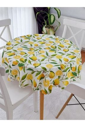 Limon Ağacı Desen Masa Örtüsü KRFZ000009043