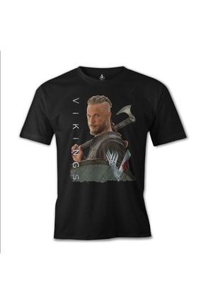 Vikings - Ragnar Siyah Erkek Tshirt es-749