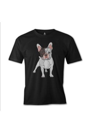 French Bulldog Siyah Erkek Tshirt - es-878