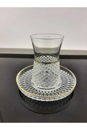 Çay Bardağı Yeni Sana Özel Altın Kristal Mükemmel Çeyiz Için ELİFALTINÇAYTABAKLI