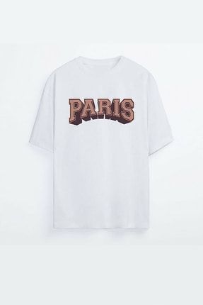 Paris Tasarım Baskılı Tişört Premium Kaliteli Kumaş PARISBASKILITISORT0223