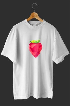 Çilek Tasarım Baskılı T-shirt ( Tişört ) D42