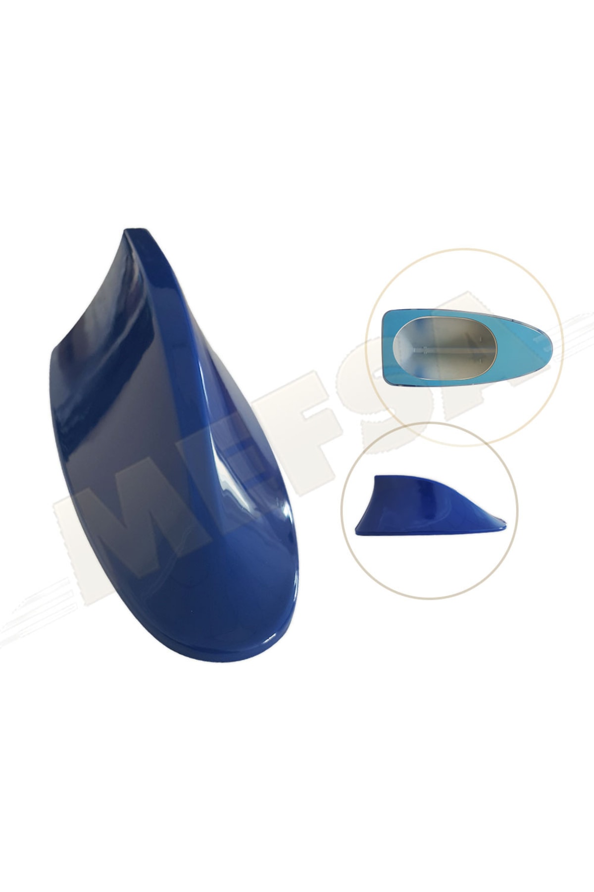 mefsa Mavi Shark Köpekbalığı Balina Oto Tavan Anten Devresiz Süs