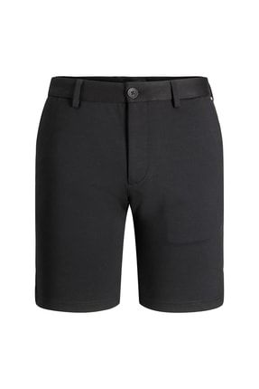Erkek Chino Siyah Düz Şort Chıno Shorts - 12175152