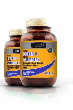 Ester C 1000 mg C Vitamini Emilebilir 30 Tablet 2 Adet NND97905