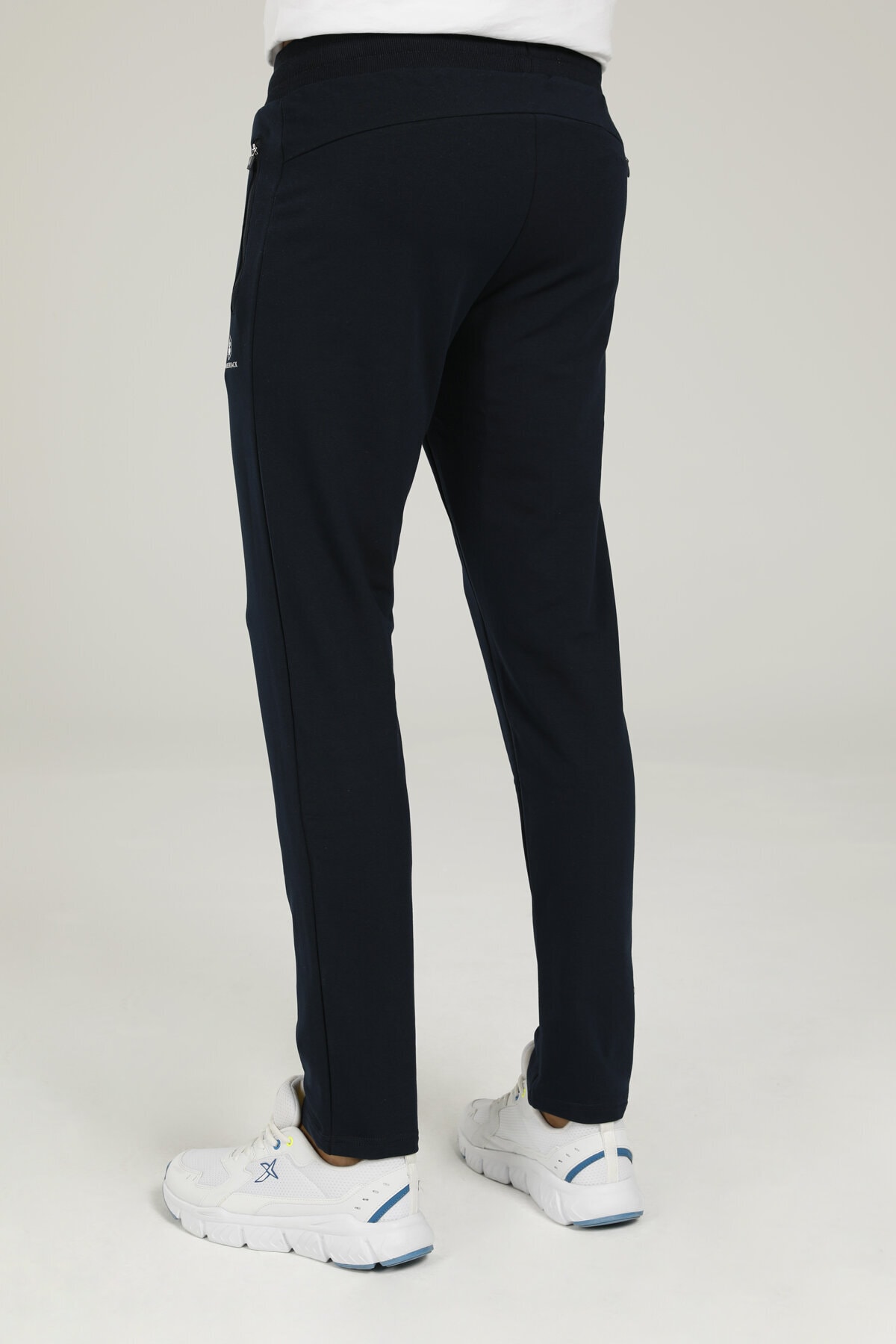 شلوار گرمکن مردانه آبی سرمه ای لامبرجک | CT121 BASIC TRACK PANTS 2 اورجینال - تصویر 3