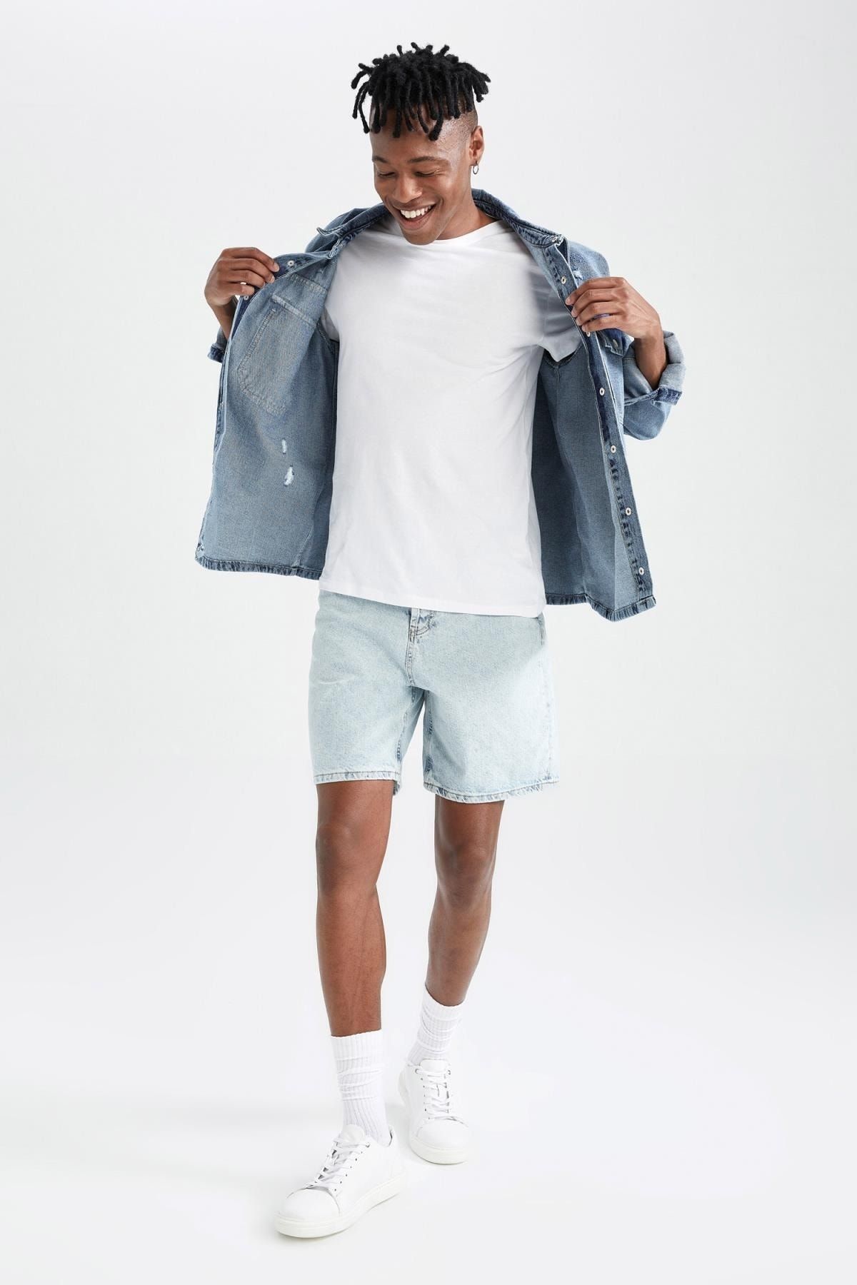 DeFacto Dad Fit Jean Bermuda IV6242