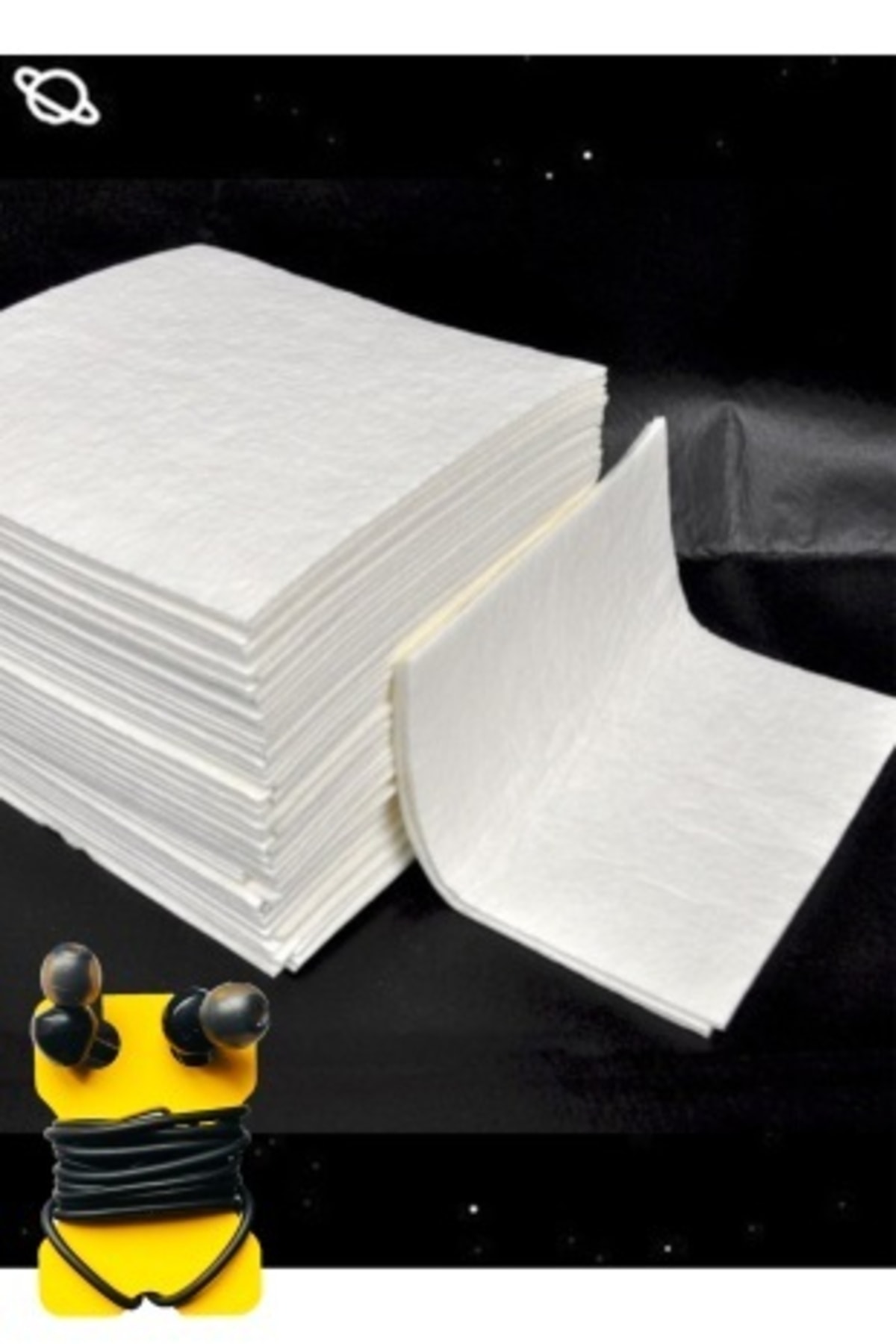 cansares Filtre Kağıdı Kahve Fritöz Süzme Bez Kağıt Genel Amaçlı Kulaklık Düzenleyicisi 40x40cm (100 ADET)