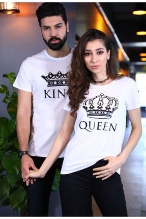 Sevgili Kombinleri King Queen Taç Tişört FİYATLAR 2 ADET İÇİNDİR KİNG TAÇ