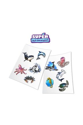Holotoyz Sticker Super Sea Creatures Ar Uyumlu Etiket 5002796636