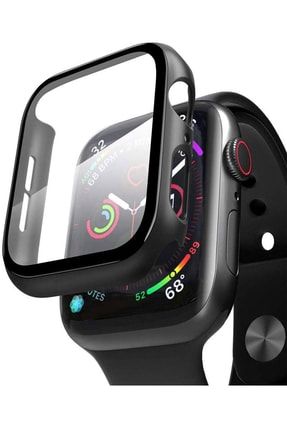 Apple Watch 45mm Uyumlu Tpu Çerçeveli Ekran Koruyuculu Ön Çerçeve Kılıf TYC00439989592