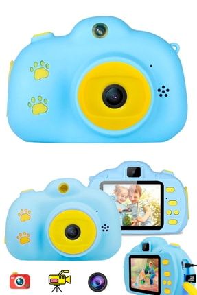 Mini Çocuklar Için Hediyelik Dijital Fotoğraf Makinesi Fotoğraf & Video Kayıt Flaşlı Ekranlı Kamera t35a