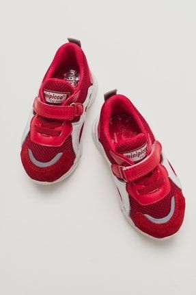 Cocuk Kırmızı Deri Ortopedik Destekli Spor Ayakkabı 22Y3A9311