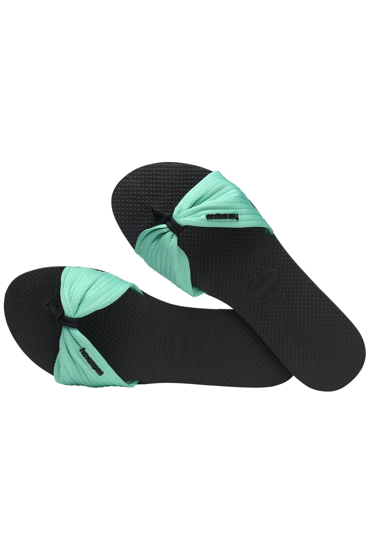 دمپایی مشکی زنانه سیاه توده. شما و سفید اصلی Tropez Havaianas