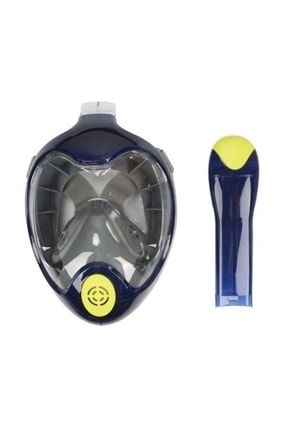 Full Face Şnorkel Tam Yüz Dalış Maskesi Maske Set L-xl - 7239 7239 L-XL