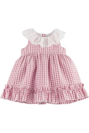 Kız Bebek Ekoseli Elbise 15340
