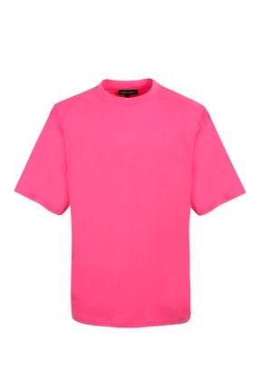 Kadın Fuşya Vatkalı Basıc T-Shirt LG-OZ260-THT