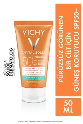 Capital Soleil Velvety Cream Spf50+ Normal&Kuru Ciltler İçin Yüz Güneş Kremi 50ml 10006176