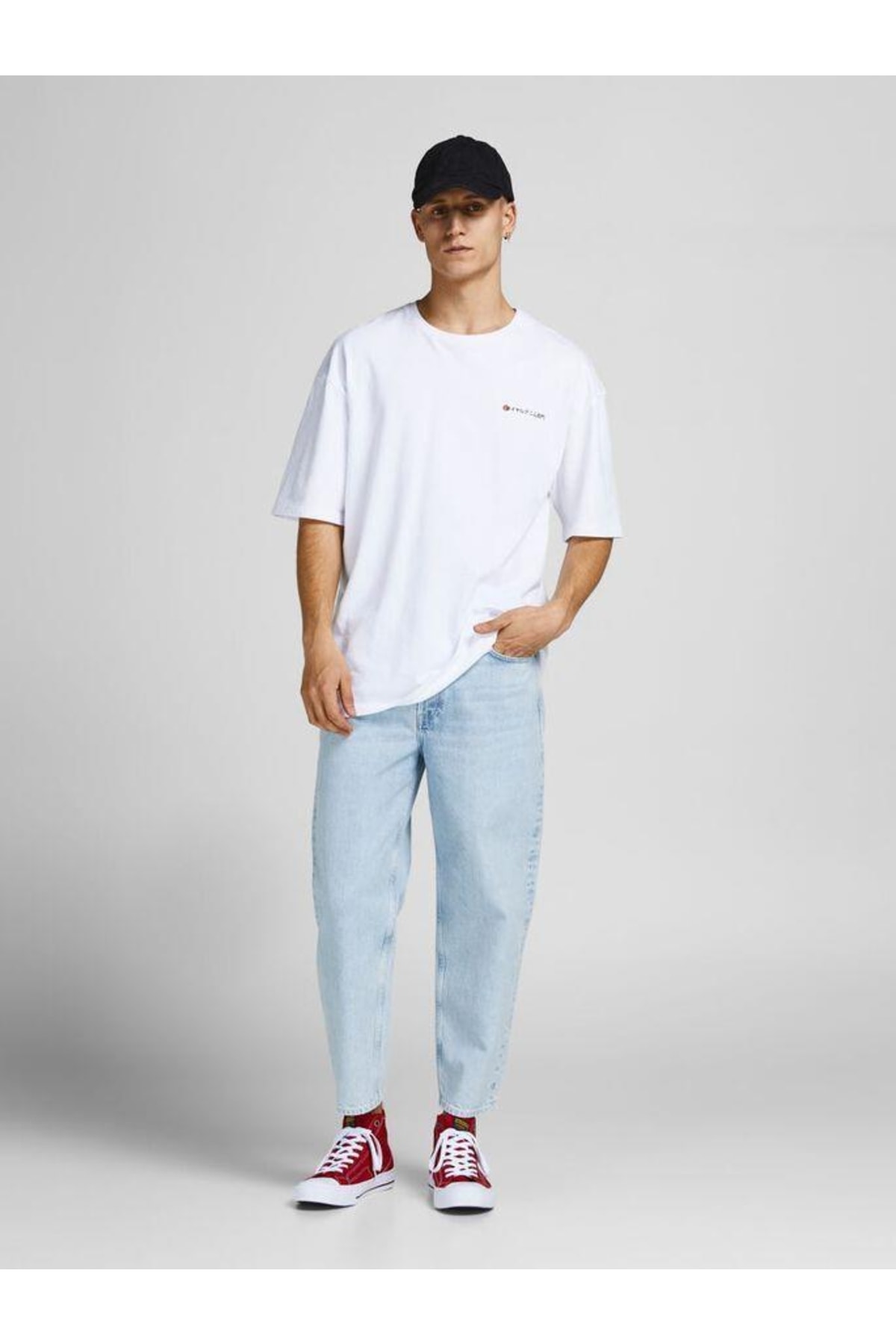 شلوار جین جک اند جونز مردانه جین آبی جین راسته Loose / لش فاق نرمال   Loose / لش  | Jack & Jones 12209796 - تصویر 3