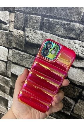 Iphone 12 Kılıf Puffer Case Yumuşak Şişme Mont Tasarımlı Puffer Kılıf Kapak BA-PufferCase-ip12