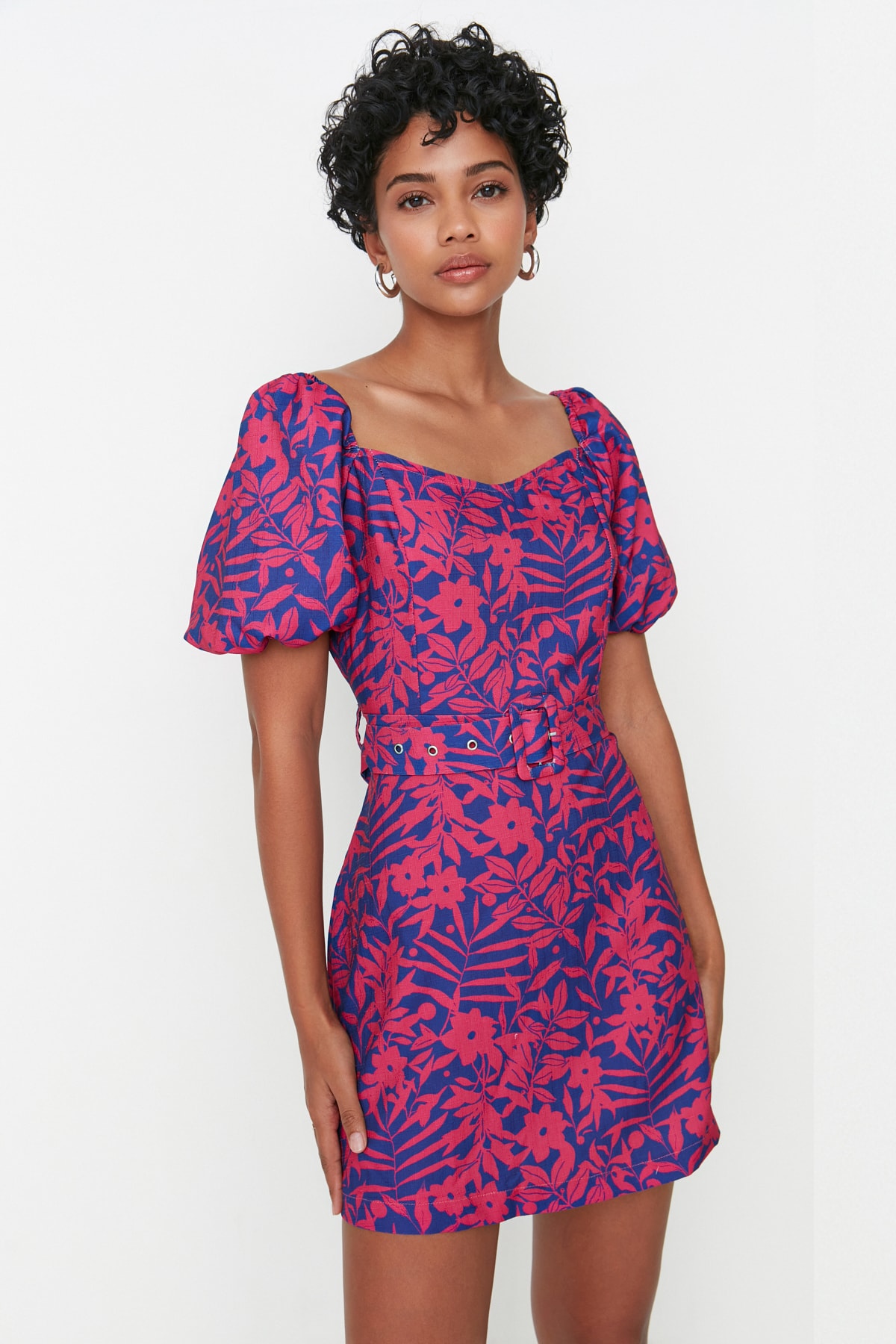 Trendyol Collection Kleid Dunkelblau A-Linie Fast ausverkauft