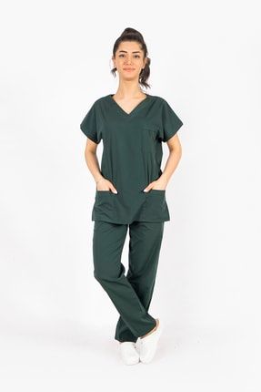 Kadın Hastane Cerrahi Tek Renk Üst Forma ART-K-1001