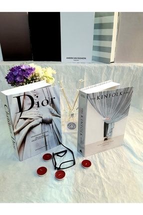 Dekoratif Kitap Kutu Dior&kinfolk 2'li Set Kitap Kutu Set DKFSet