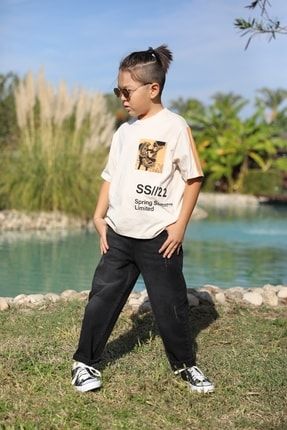 Jack Lions Çocuk Cepli Yazılı T-shirt 15010