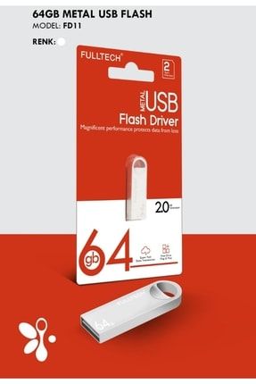 64 Gb Usb Flash Bellek 2.0 Metal 64GB