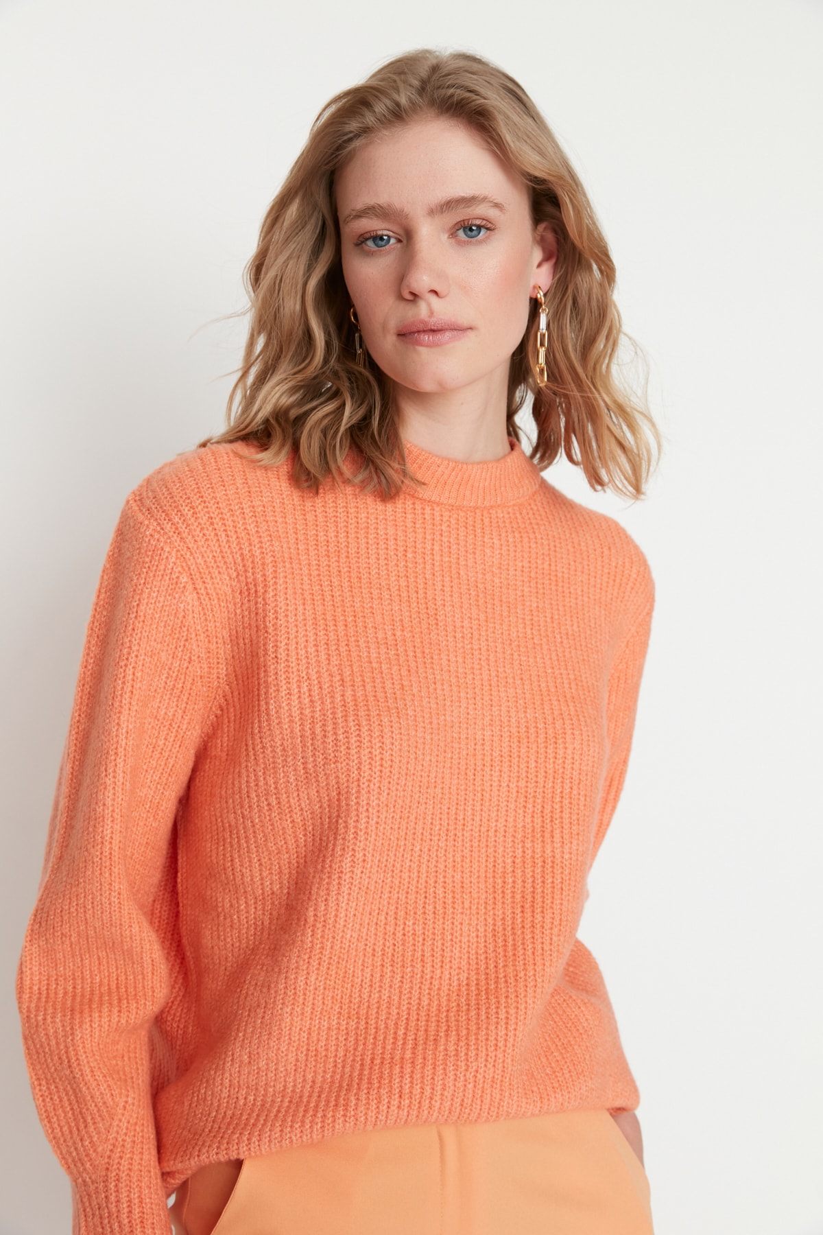 Trendyol Collection Pullover Rosa Oversized