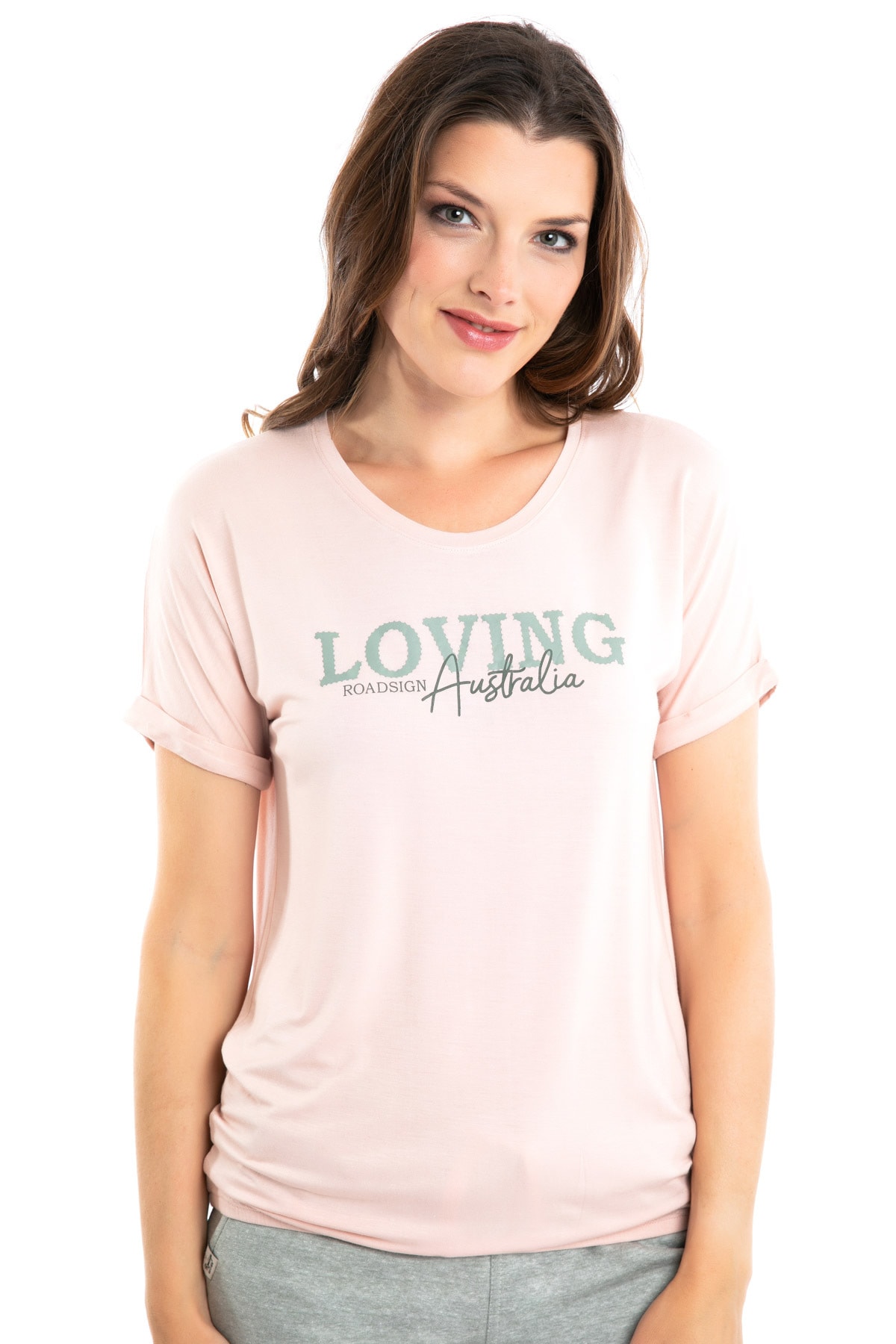 Roadsign Australia T-Shirt Rosa Regular Fit Fast ausverkauft