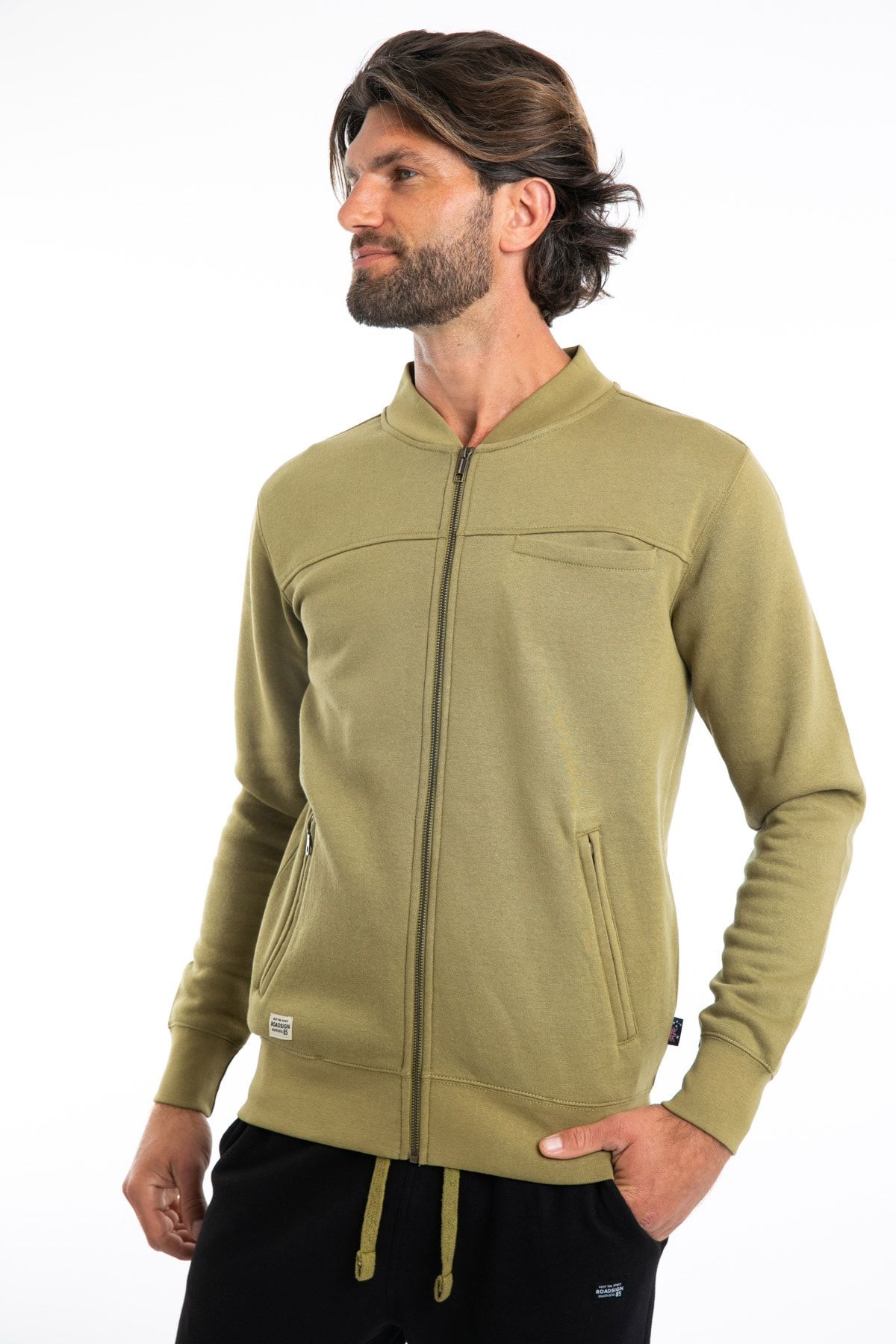 Roadsign Australia Sweatshirt Grün Regular Fit Fast ausverkauft